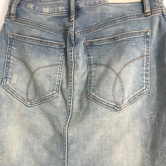 Calvin Klein Jeans Light Blue Skater Skirt - Picture 12 of 14